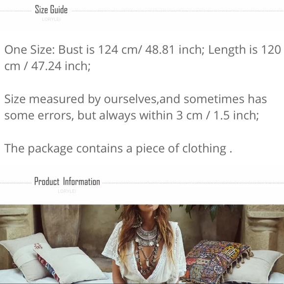 🌟Valladolid Boho Crochet Tiered Dress - Picture 7 of 7